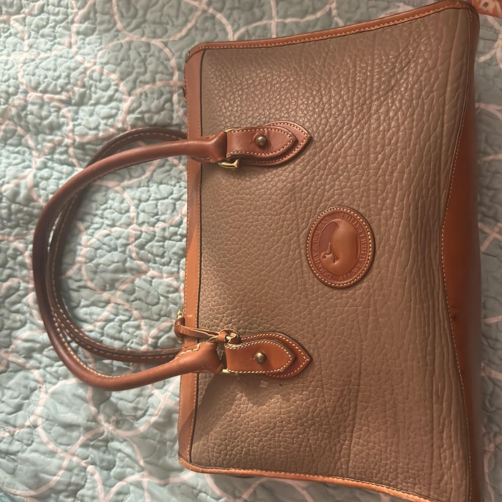 Dooney & Bourke Tan and Brown  vintage Satchel